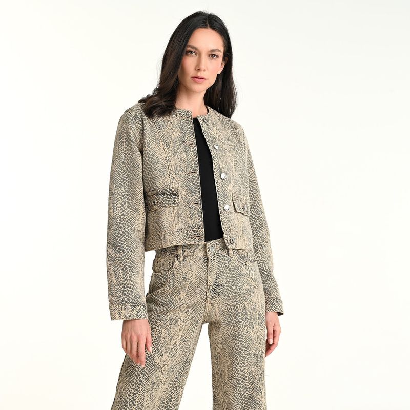 BASEMENT - Chaqueta Mujer con Estampado Basement