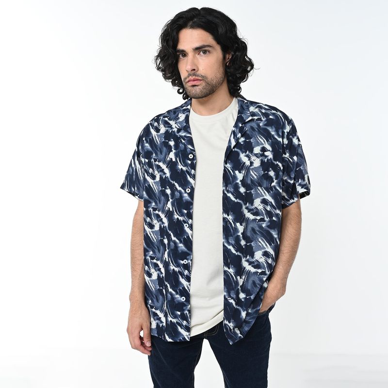 MOSSIMO - Camisa Hombre con Estampado Manga corta Mossimo