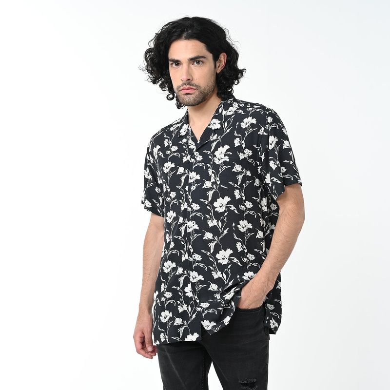 MOSSIMO - Camisa Hombre con Estampado Manga corta Mossimo