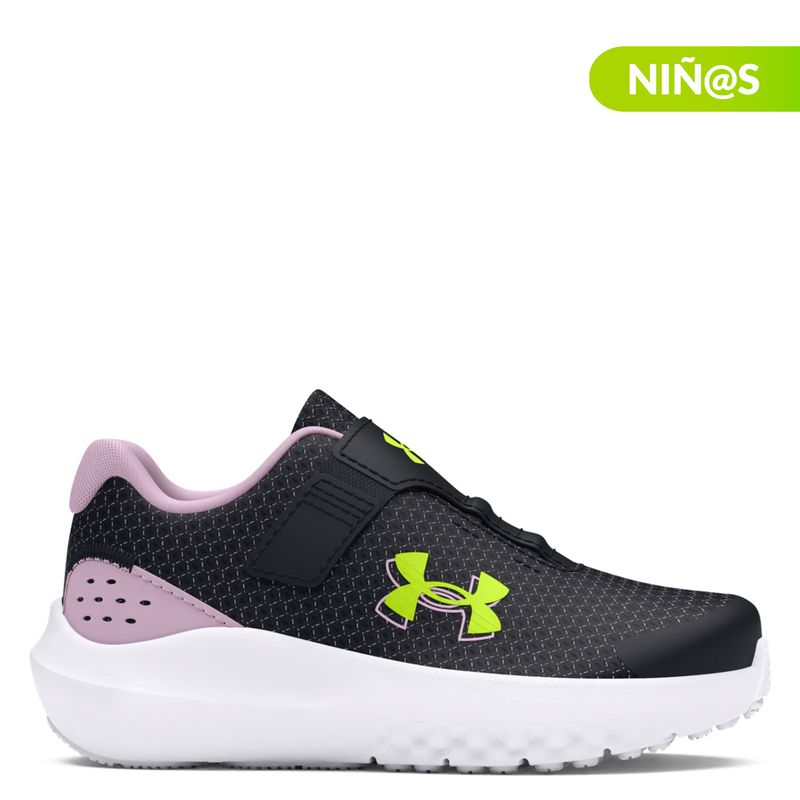 UNDER ARMOUR - Tenis Under Armour Running Surge 4 AC Niña con Velcro