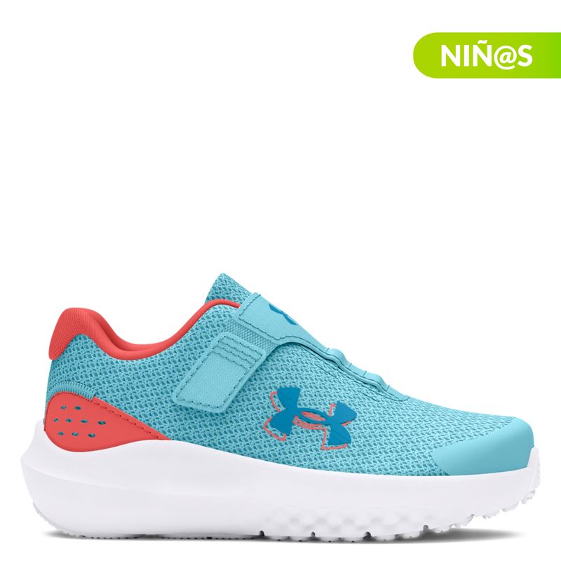 UNDER ARMOUR - Tenis Under Armour Running Surge 4 AC Niña con Velcro