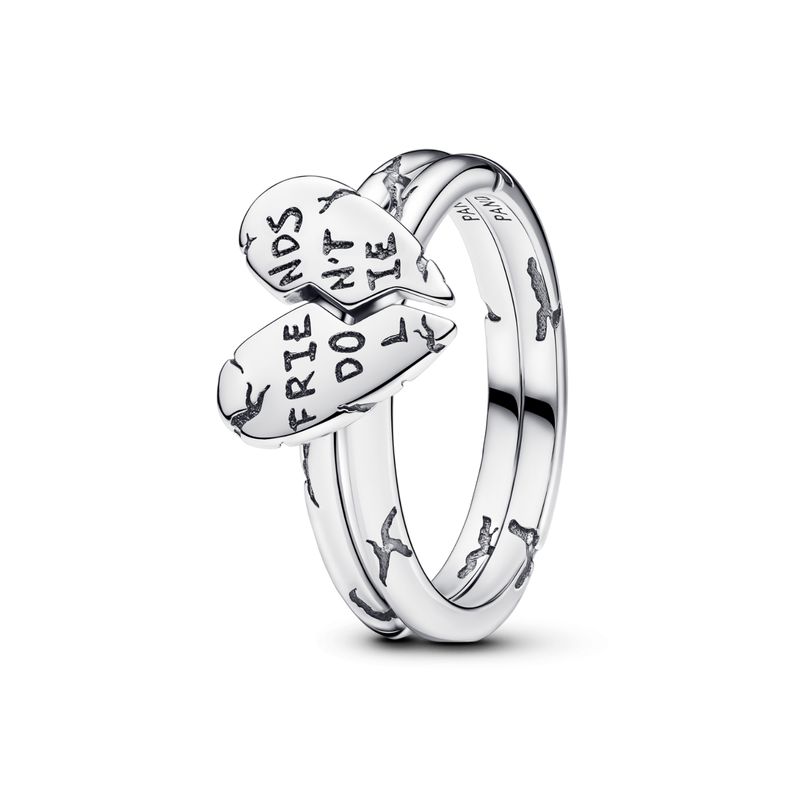 PANDORA - Anillo Pandora Divisible Los amigos no Mienten Stranger Thing Plata Esterlina 