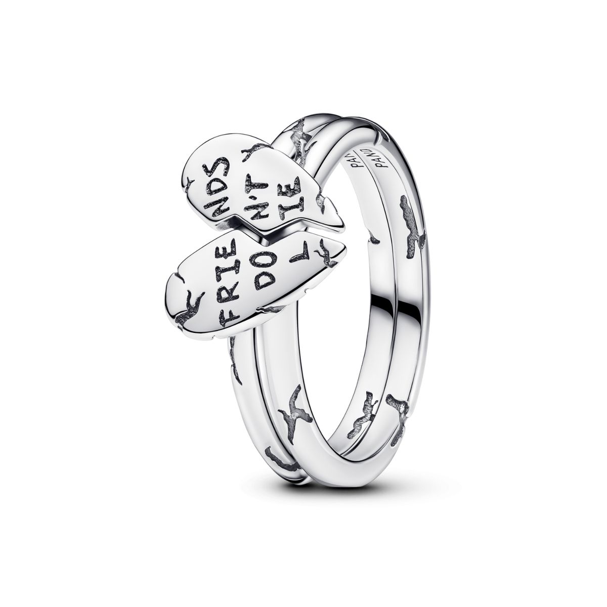 PANDORA - Anillo Pandora Divisible Los amigos no Mienten Stranger Thing Plata Esterlina 