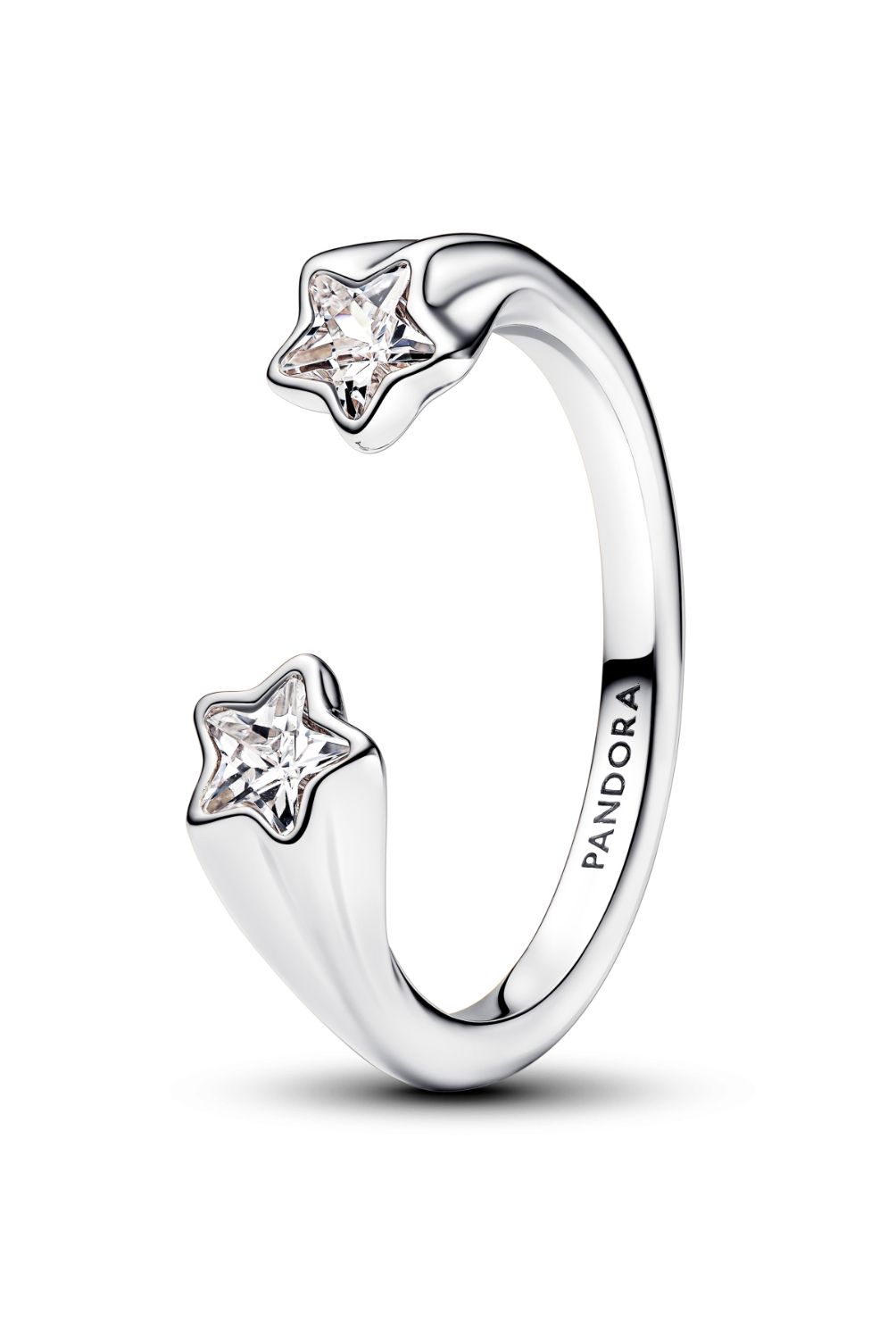 PANDORA - Anillo Pandora Abierto Estrellas Fugaces Plata Esterlina 