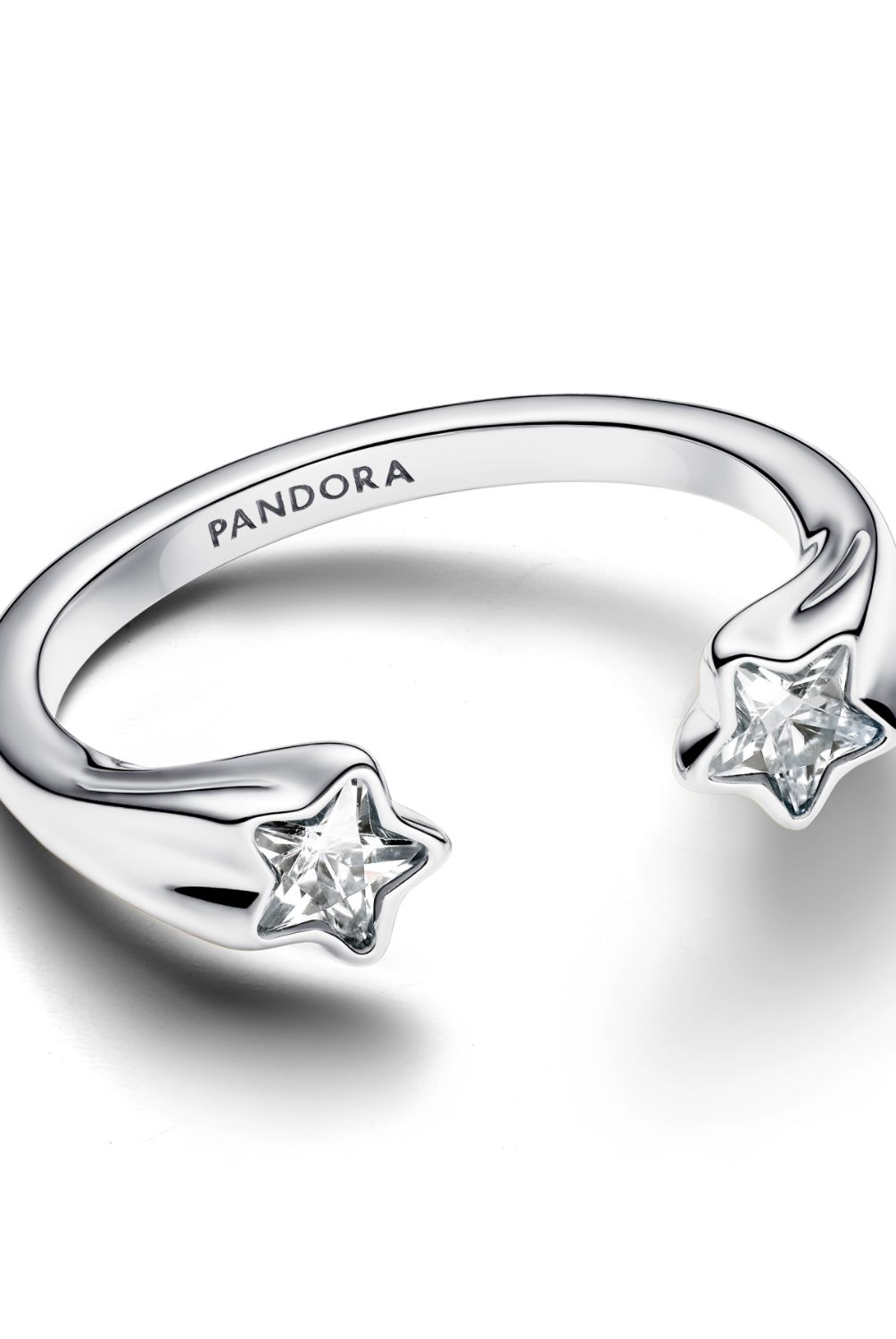 PANDORA - Anillo Pandora Abierto Estrellas Fugaces Plata Esterlina 