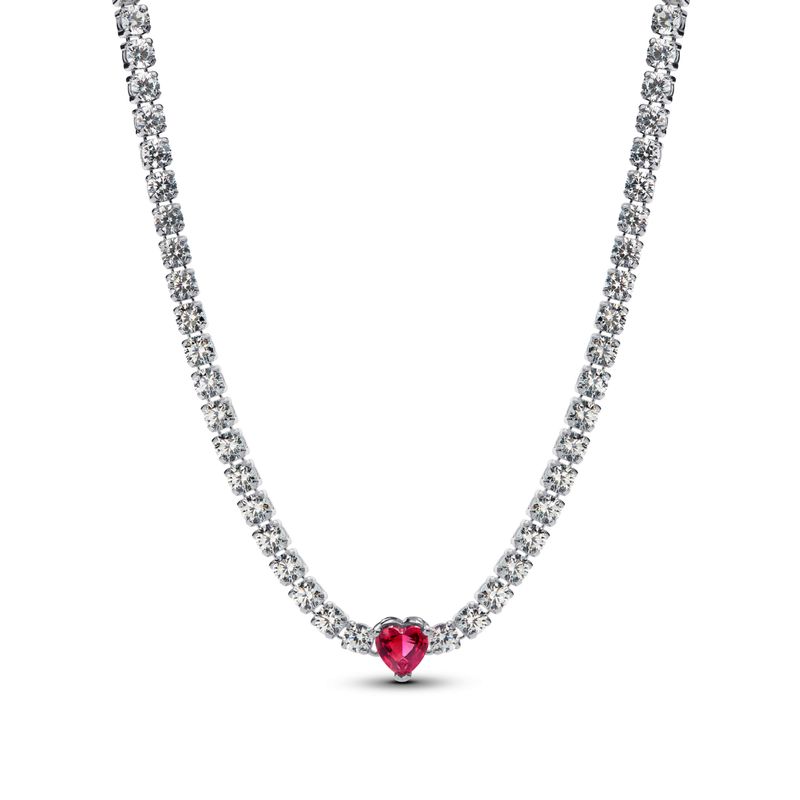 PANDORA - Choker Pandora Halo Corazón Plata Esterlina