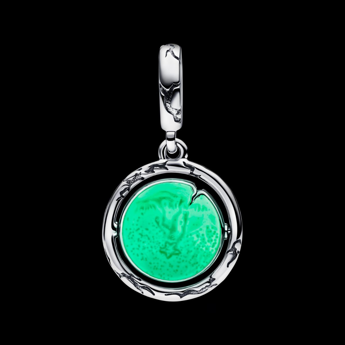 PANDORA - Charm Pandora Mundo del Revés que brilla en la oscuridad de Stranger Things Plata Esterlina