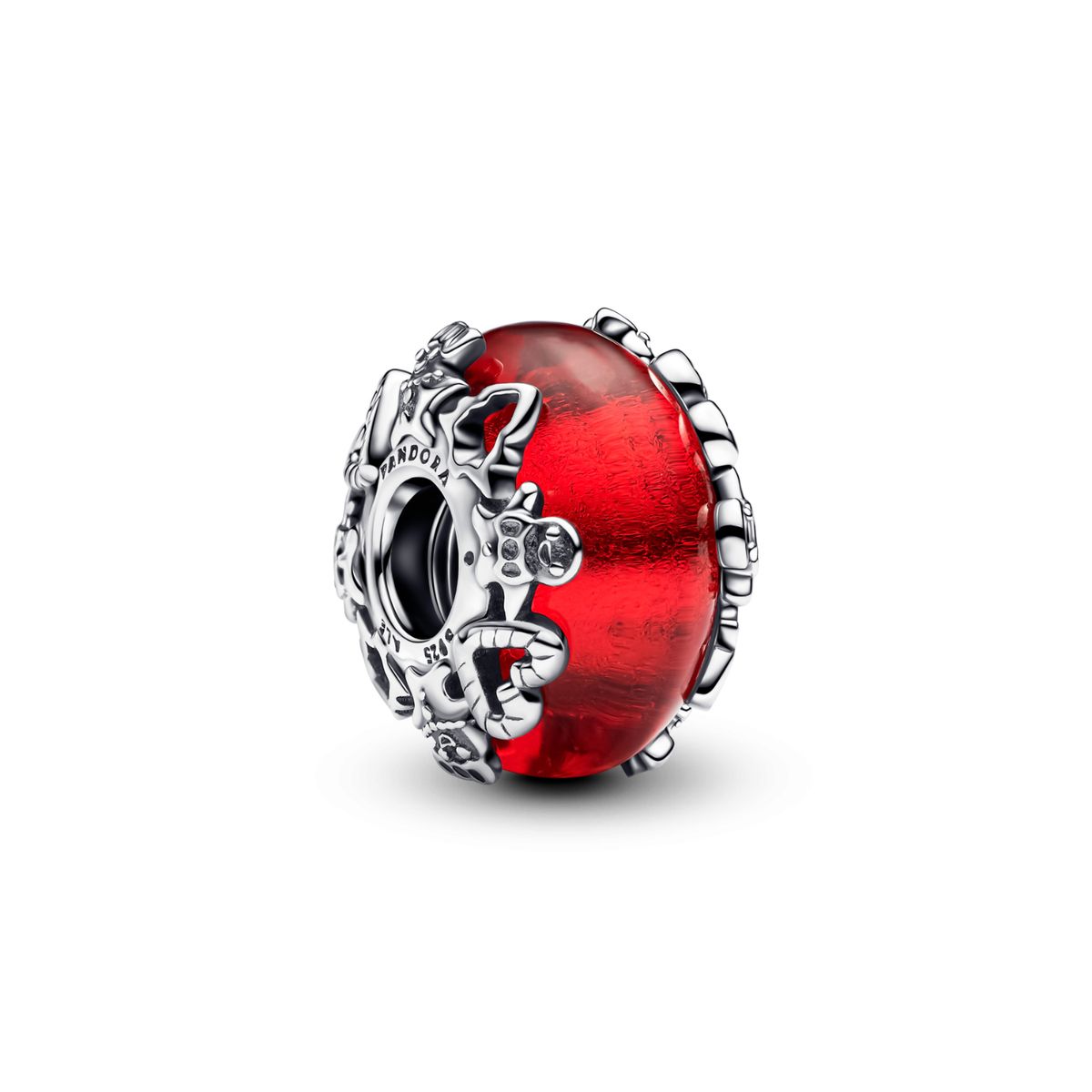 PANDORA - Charm Pandora Cristal de Murano Magia Navideña Plata Esterlina