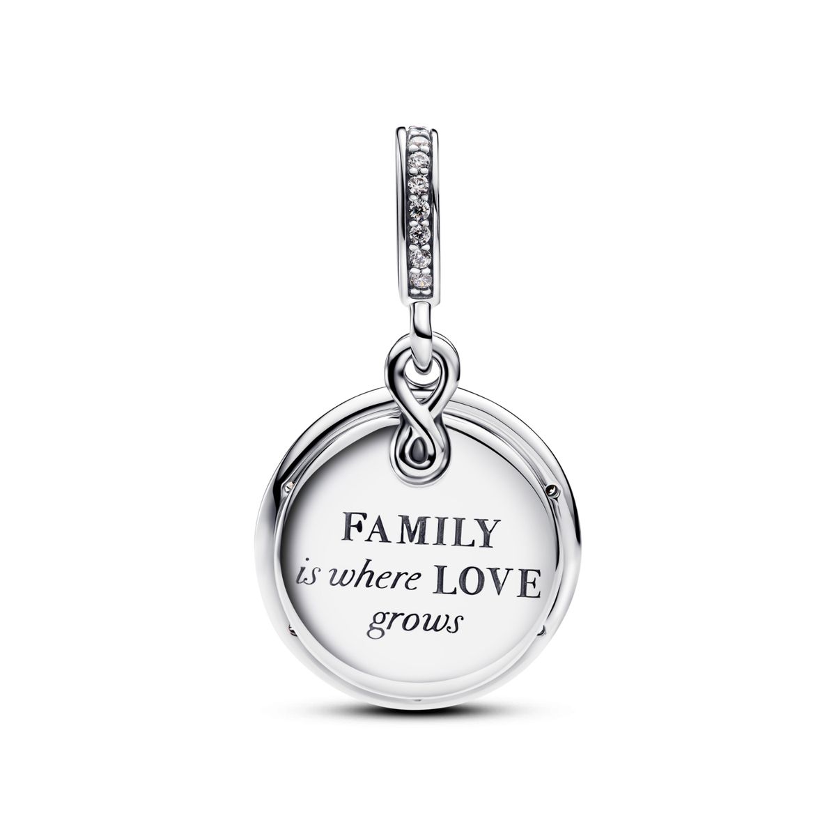 PANDORA - Charm Pandora Árbol del Infinito que brilla en la oscuridad Plata Esterlina