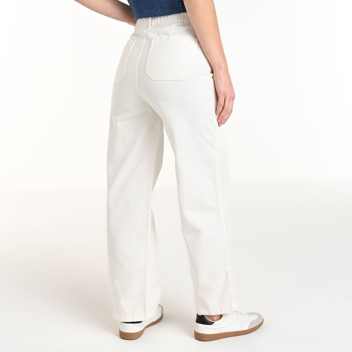 BASEMENT - Pantalón Culotte Mujer Tiro medio de Algodón Basement