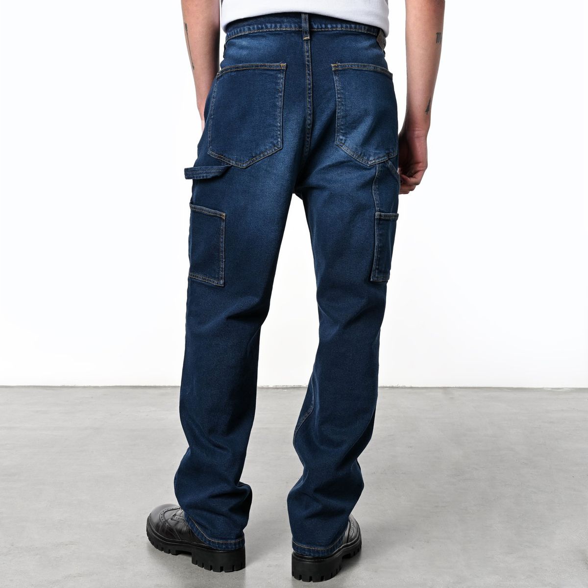 DENIMLAB - Jean 5 Bolsillos Hombre Baggy de Algodón Denimlab