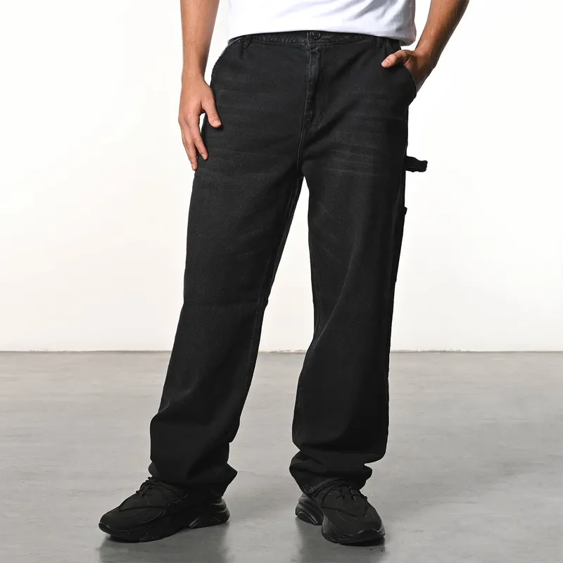 DENIMLAB - Jean 5 Bolsillos Hombre Baggy de Algodón Denimlab