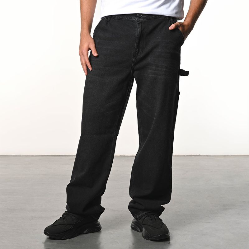 DENIMLAB - Jean 5 Bolsillos Hombre Baggy de Algodón Denimlab