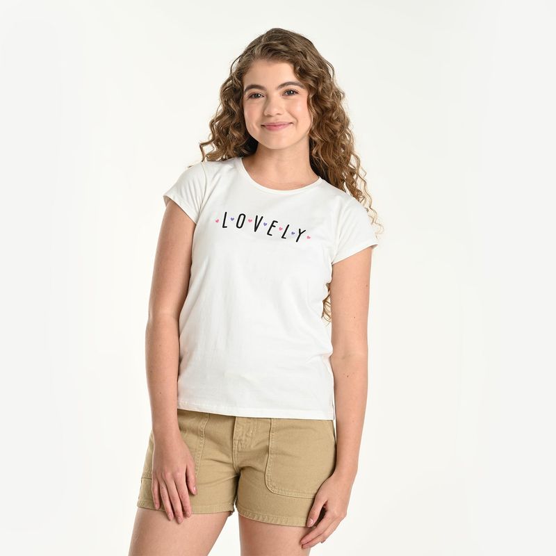 ELV - Camiseta con Estampado Manga corta Algodón ELV