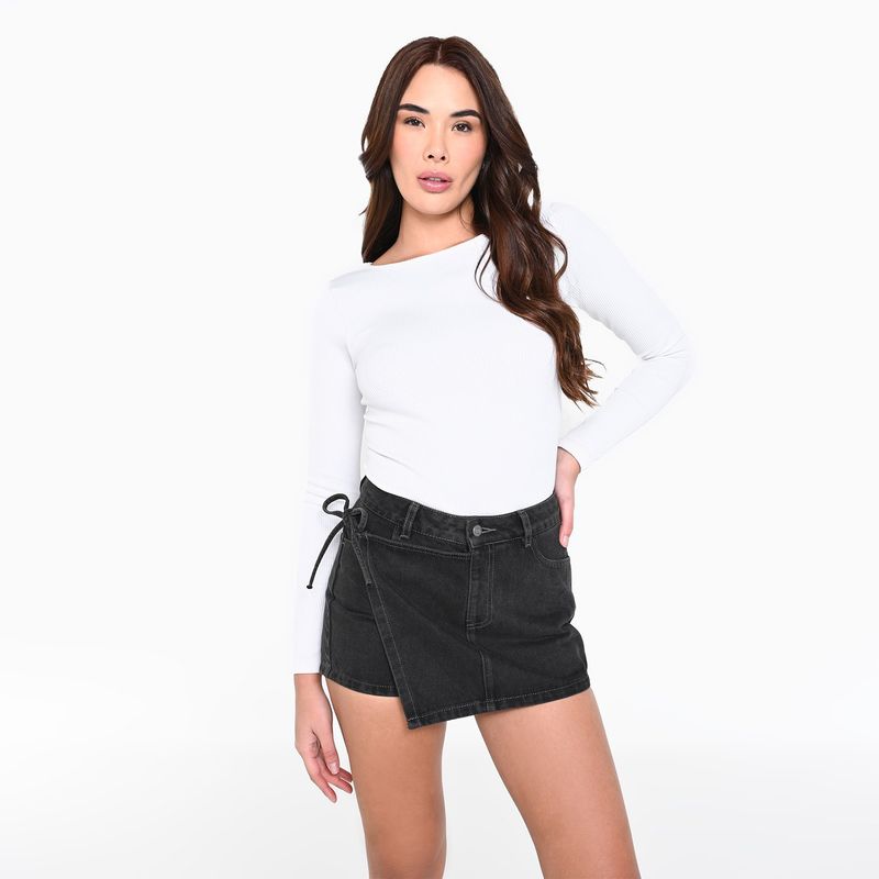 MOSSIMO - Falda short Mini Mujer de Algodón Mossimo