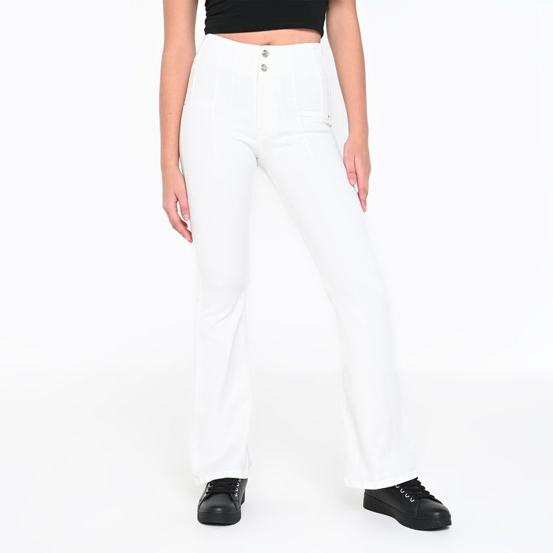 MOSSIMO - Jean Flare Mujer Tiro alto Mossimo