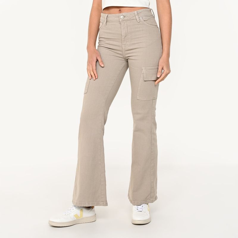 UNIVERSITY CLUB - Jean Flare Mujer Tiro medio University Club