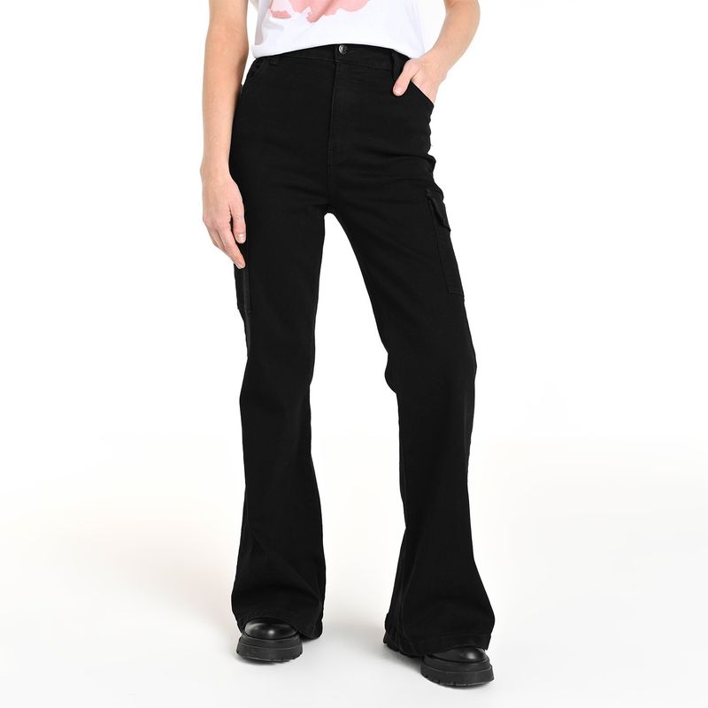 UNIVERSITY CLUB - Jean Flare Mujer Tiro medio University Club