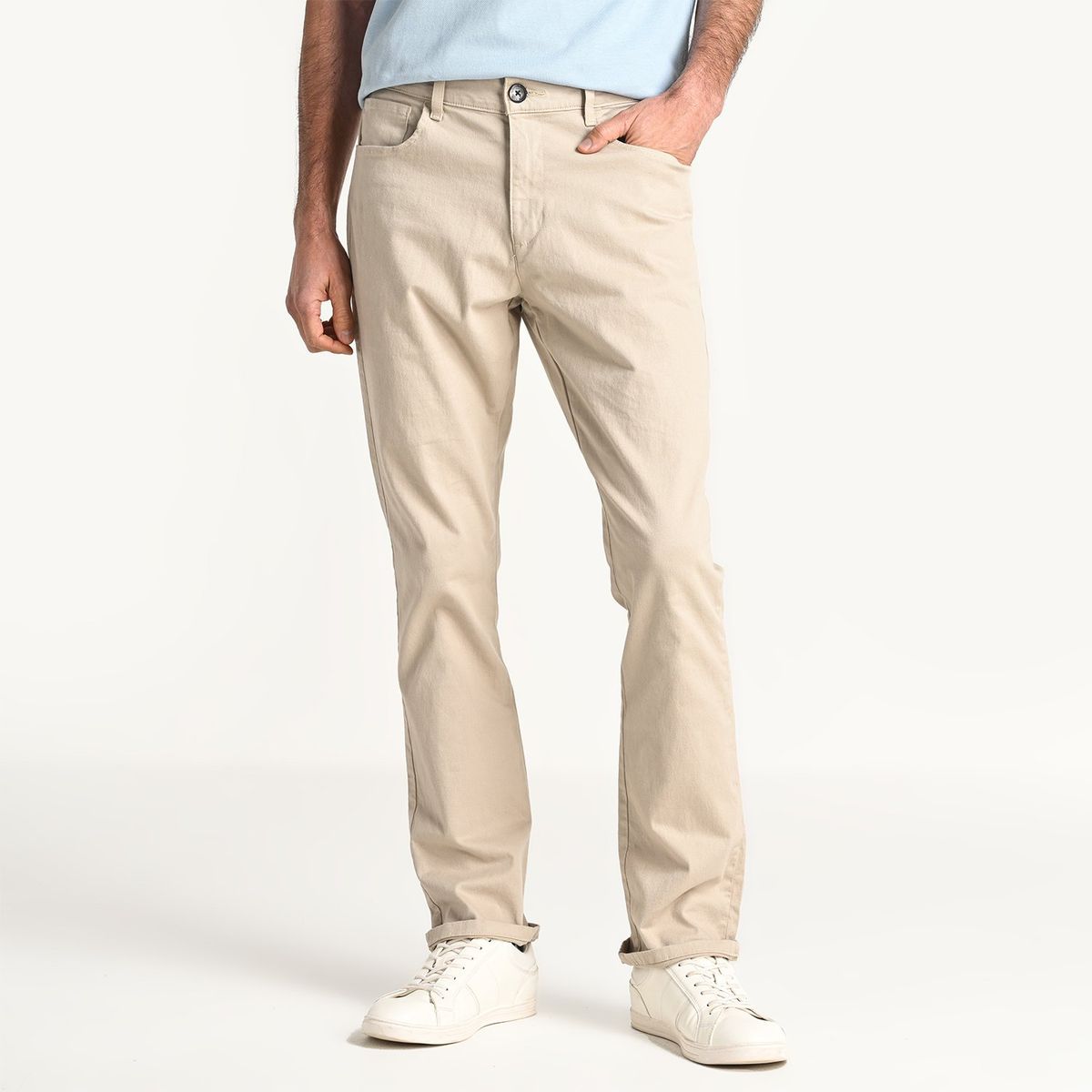 NEWPORT - Pantalón 5 Bolsillos Hombre Recto de Algodón Newport