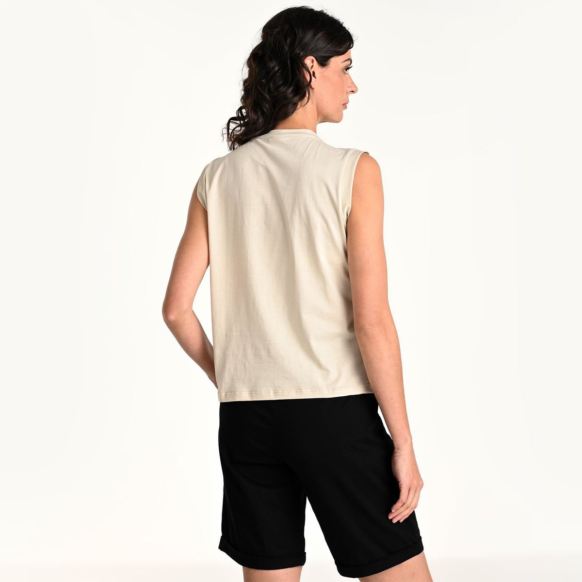 NEWPORT - Camiseta Mujer Sin mangas de Algodón Newport