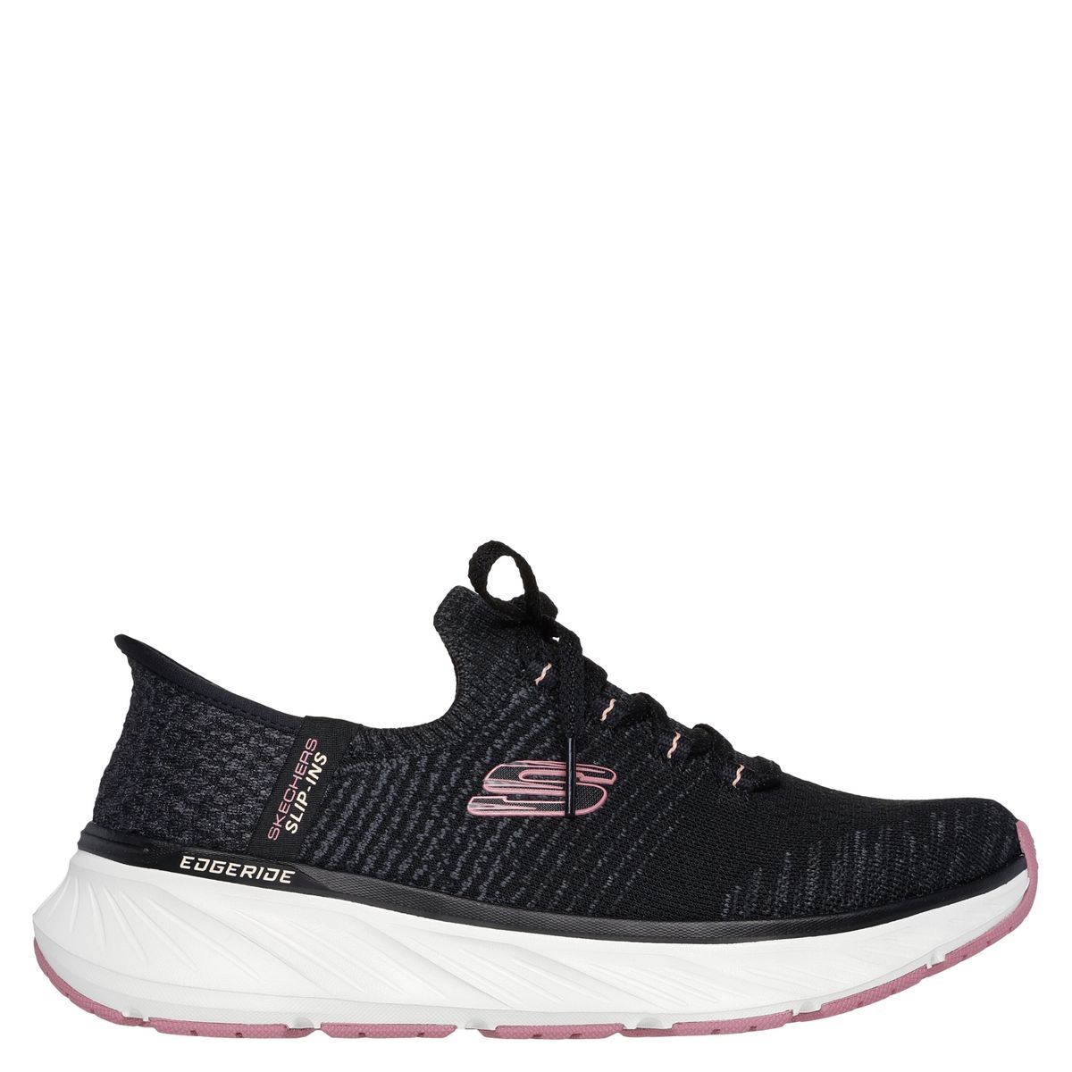 SKECHERS - Tenis Slip Ins Skechers Moda Edgeride Impression Mujer Negros