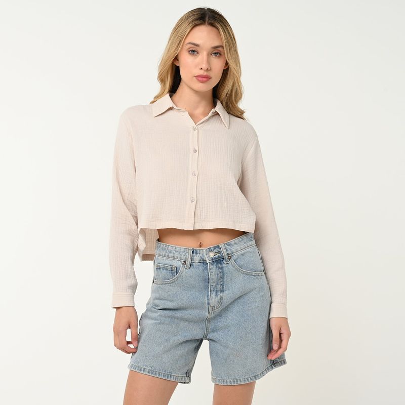 DOO AUSTRALIA - Camisa Mujer Manga larga de Algodón Doo Australia
