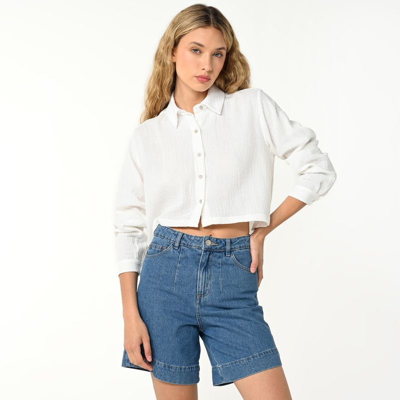 DOO AUSTRALIA - Camisa Mujer Manga larga de Algodón Doo Australia