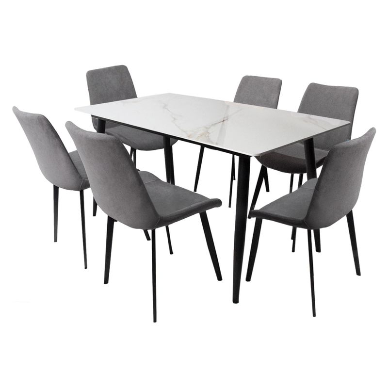 DORMILANDIA - Juego de comedor Comedor Berlín 6 puestos
