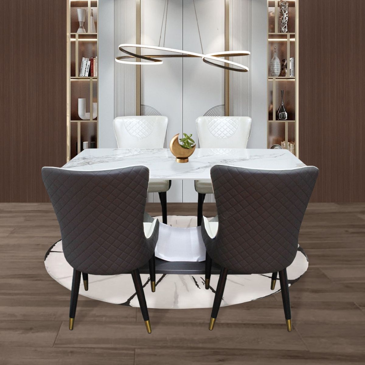 DORMILANDIA - Juego de comedor Comedor Zurich 4 puestos