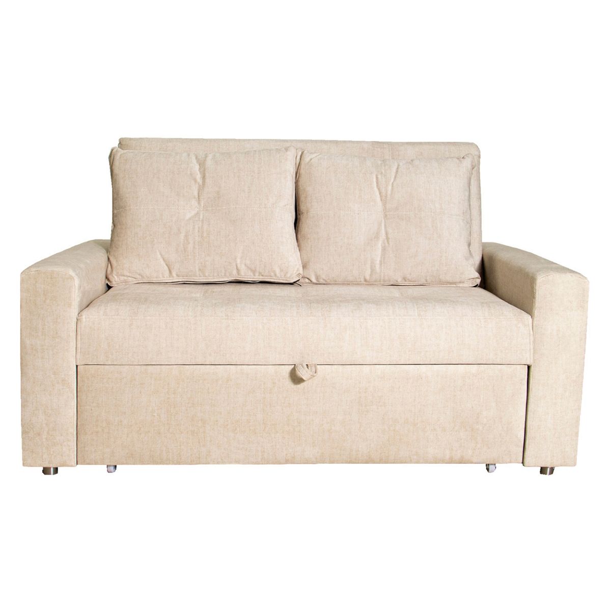 DORMILANDIA - Sofá cama germano beige 1,5 plazas Tela