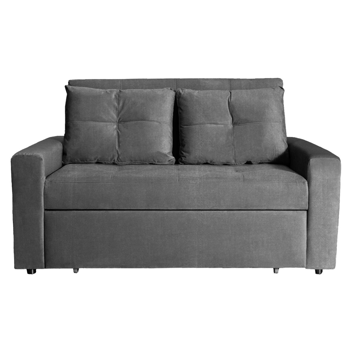 DORMILANDIA - Sofá cama germano gris 1,5 plazas Tela