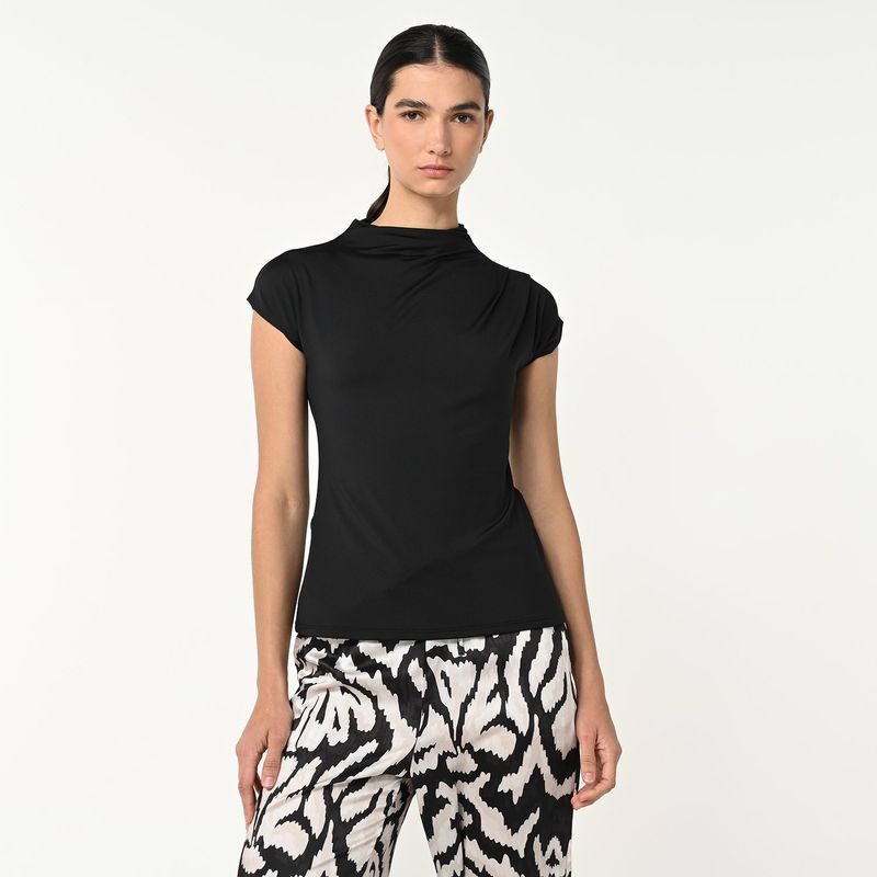 BASEMENT - Blusa Mujer Manga corta Basement