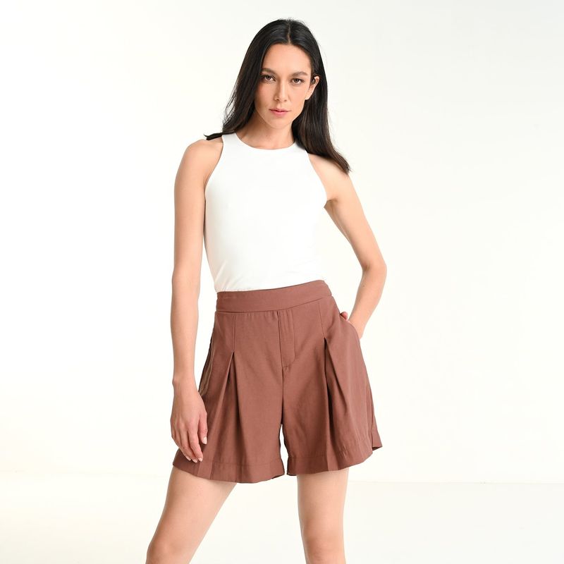 BASEMENT - Short Mujer Tiro medio Basement