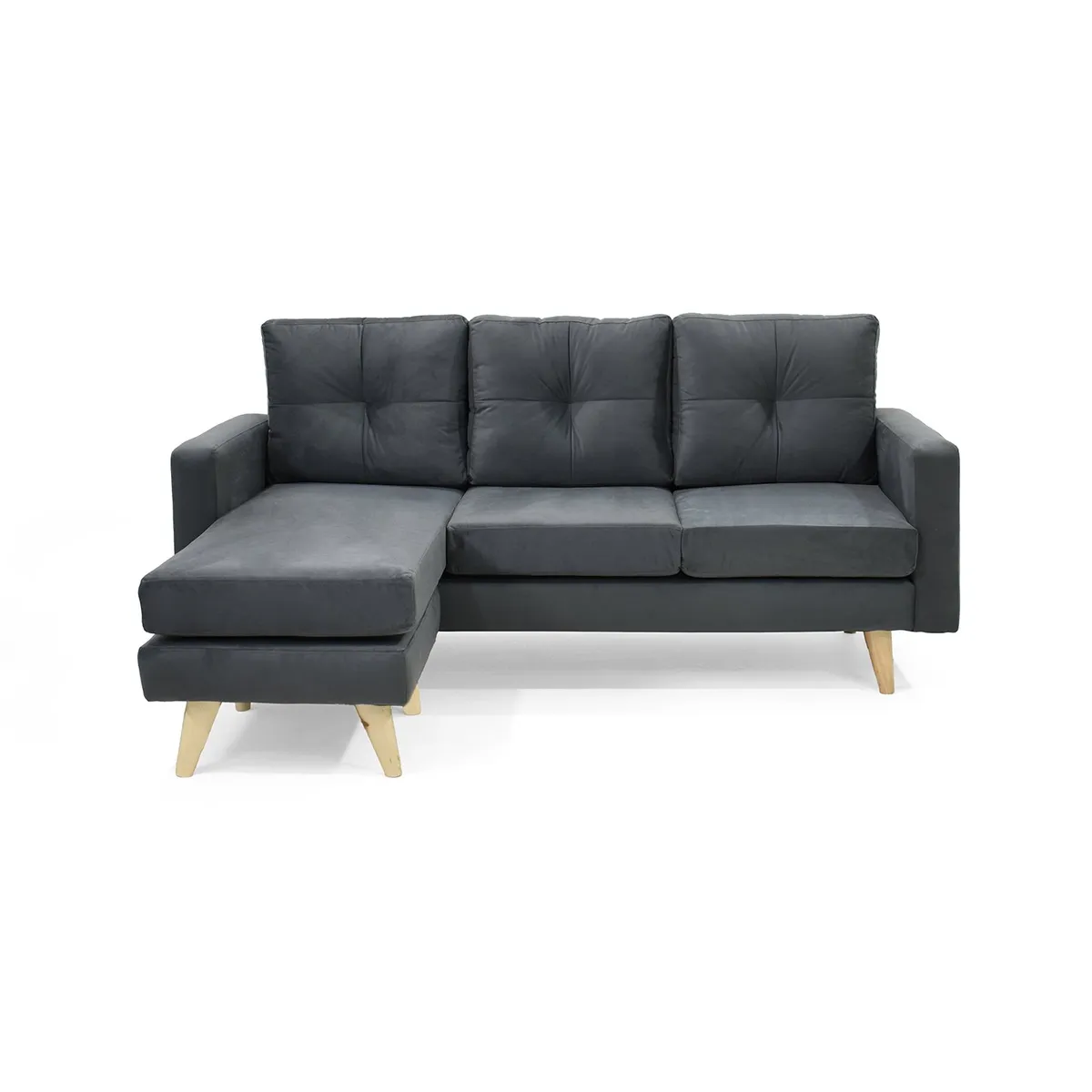 MICA - Sofá en L 3 Puestos Intercambiable Bursa 190 x 140 x 85 cm  Mica