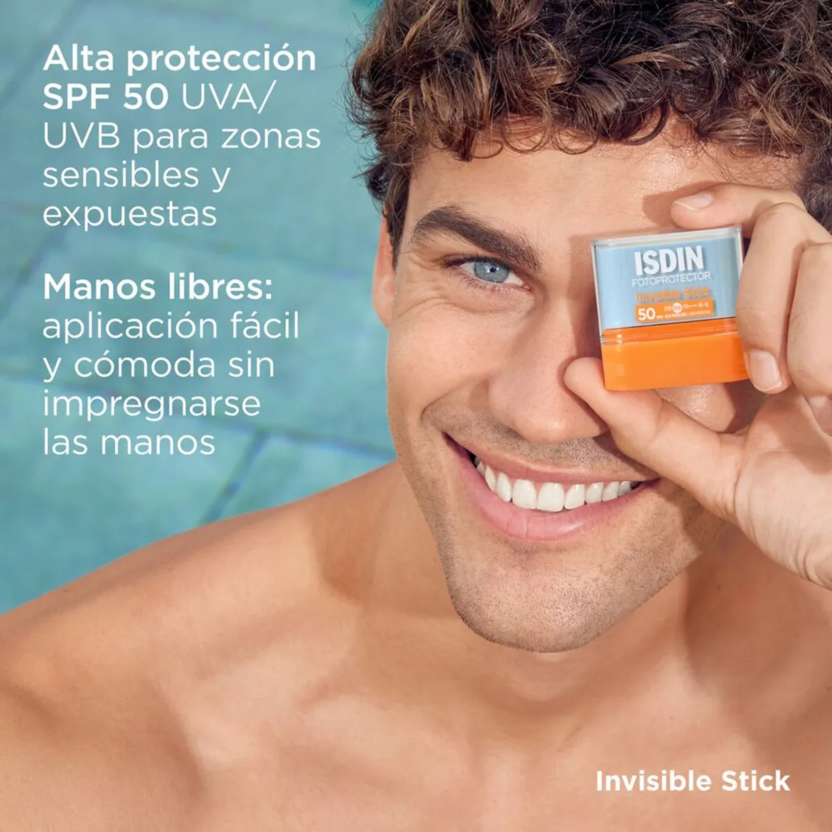 ISDIN - Bloqueador Fp Invisible Stick Spf50 10G en barra Isdin 10 gr
