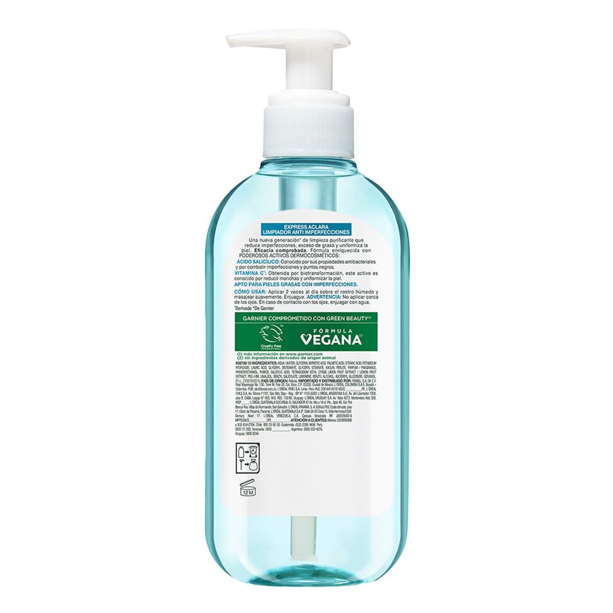 GARNIER - Limpiador Purificante Anti Imperfecciones Garnier Para Piel Mixta 200 ml