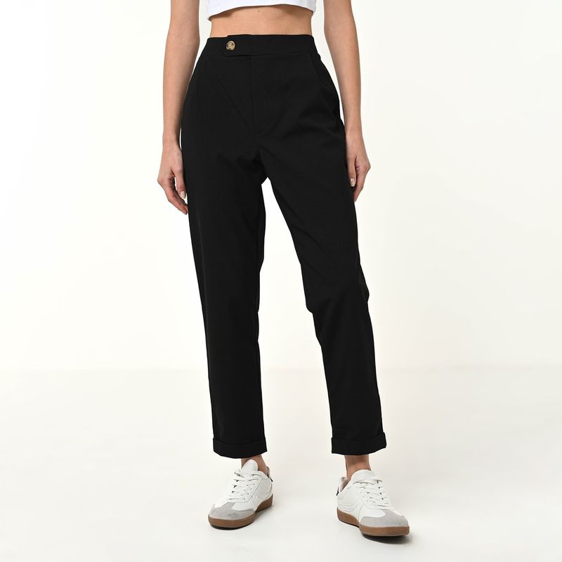 SYBILLA - Pantalón Wide leg Mujer Tiro medio Sybilla
