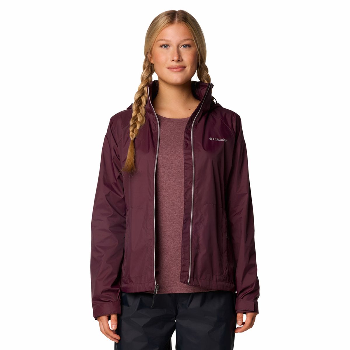 COLUMBIA - Chaqueta Impermeable Deportiva Mujer Columbia Tela con tecnología OmniShield, repelencia avanzada