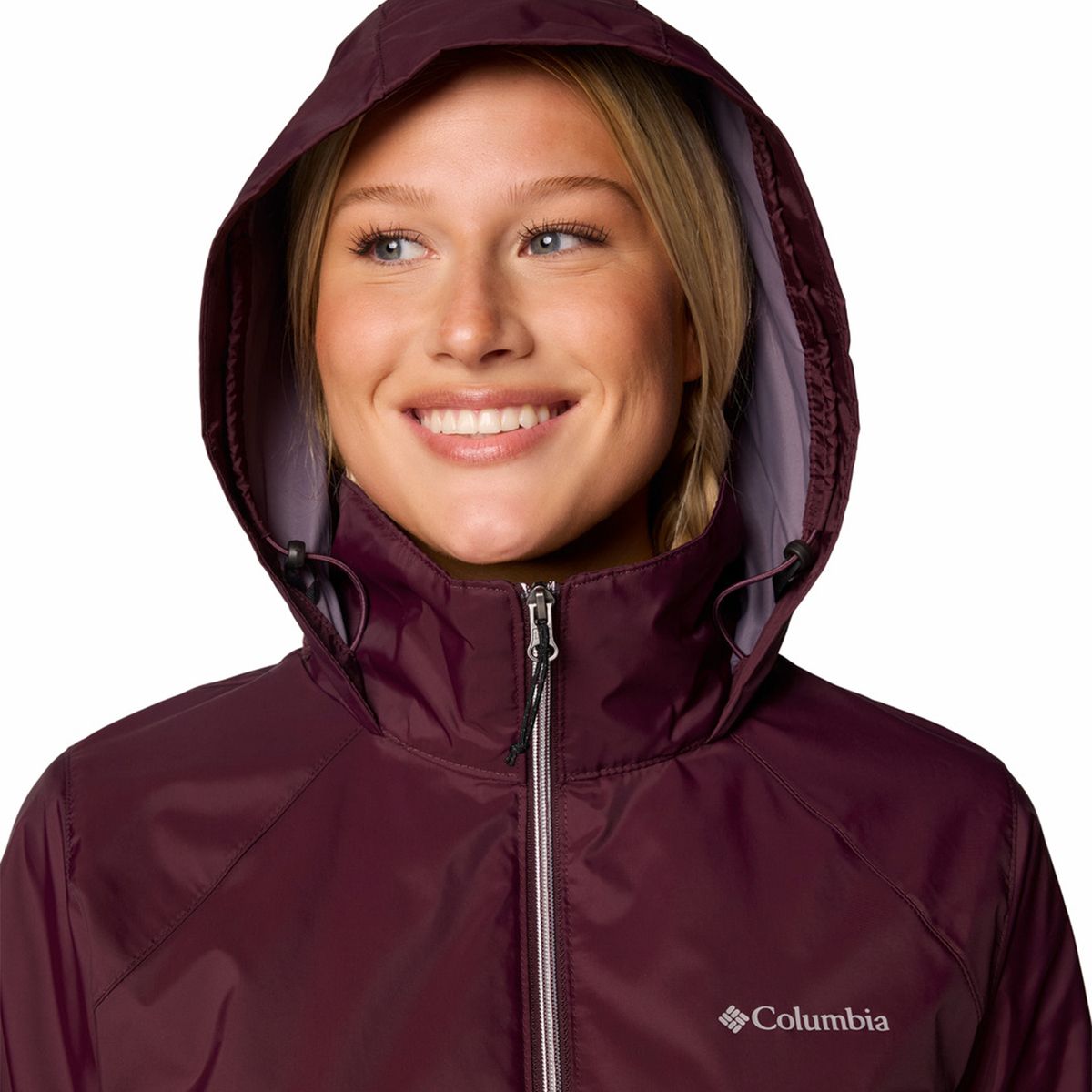COLUMBIA - Chaqueta Impermeable Deportiva Mujer Columbia Tela con tecnología OmniShield, repelencia avanzada