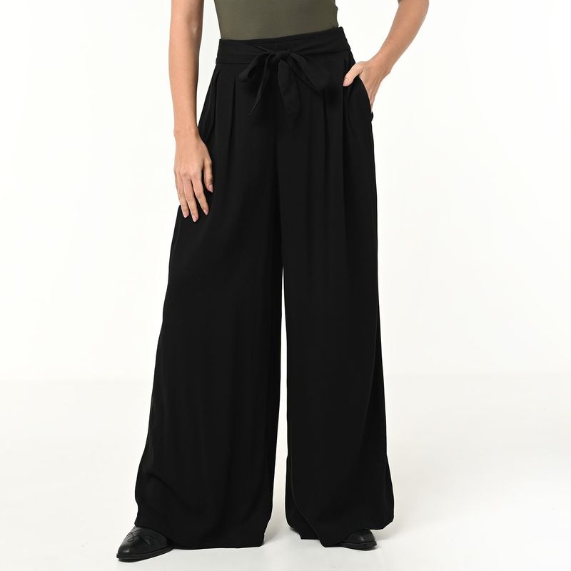 UNIVERSITY CLUB - Pantalón Wide leg Mujer Tiro alto University Club