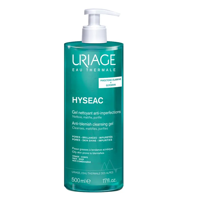 URIAGE - Limpiador HYSEAC GEL Uriage Para Todo tipo de piel 500 ml