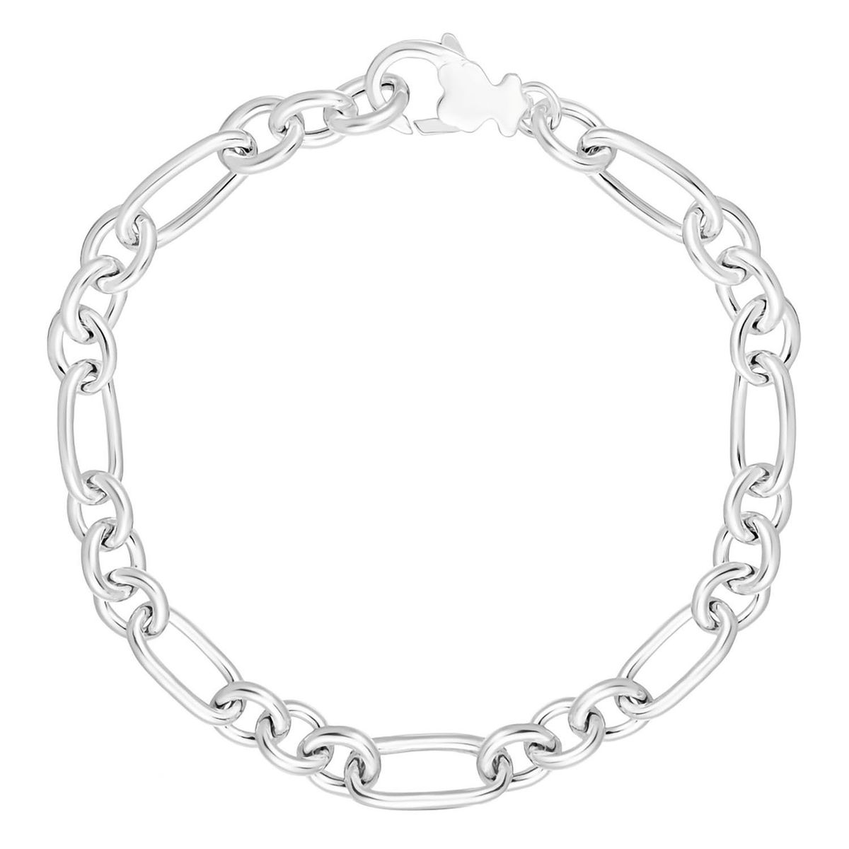TOUS - Pulsera cadena anillas de plata Sweet Dolls