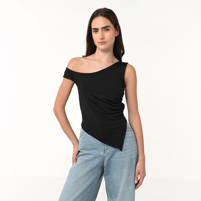 SYBILLA - Blusa Mujer Una manga Sybilla