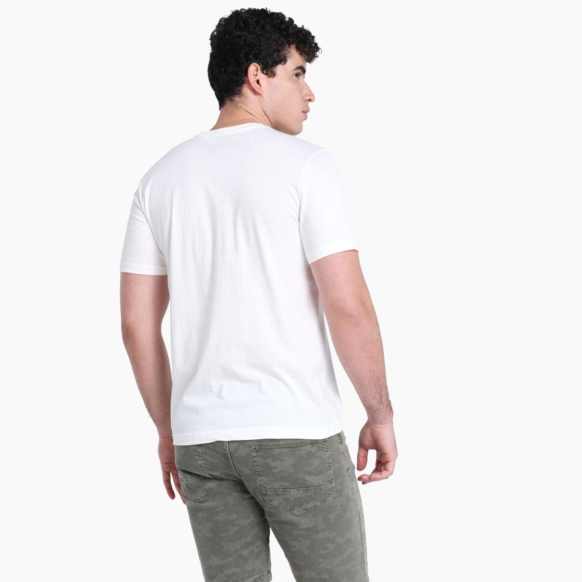 BEARCLIFF - Camiseta Hombre Manga corta con Estampado de Algodón Bearcliff