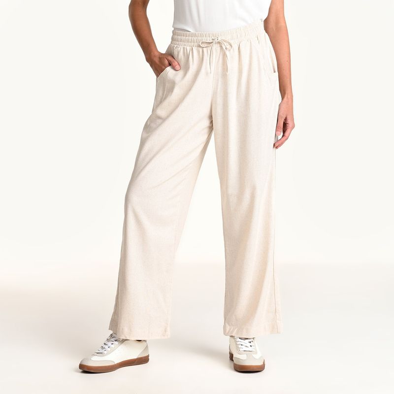 APOLOGY - Pantalón Wide Leg Mujer Tiro alto Apology