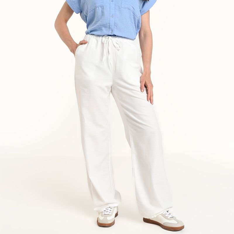 APOLOGY - Pantalón Wide leg Mujer Tiro alto Apology