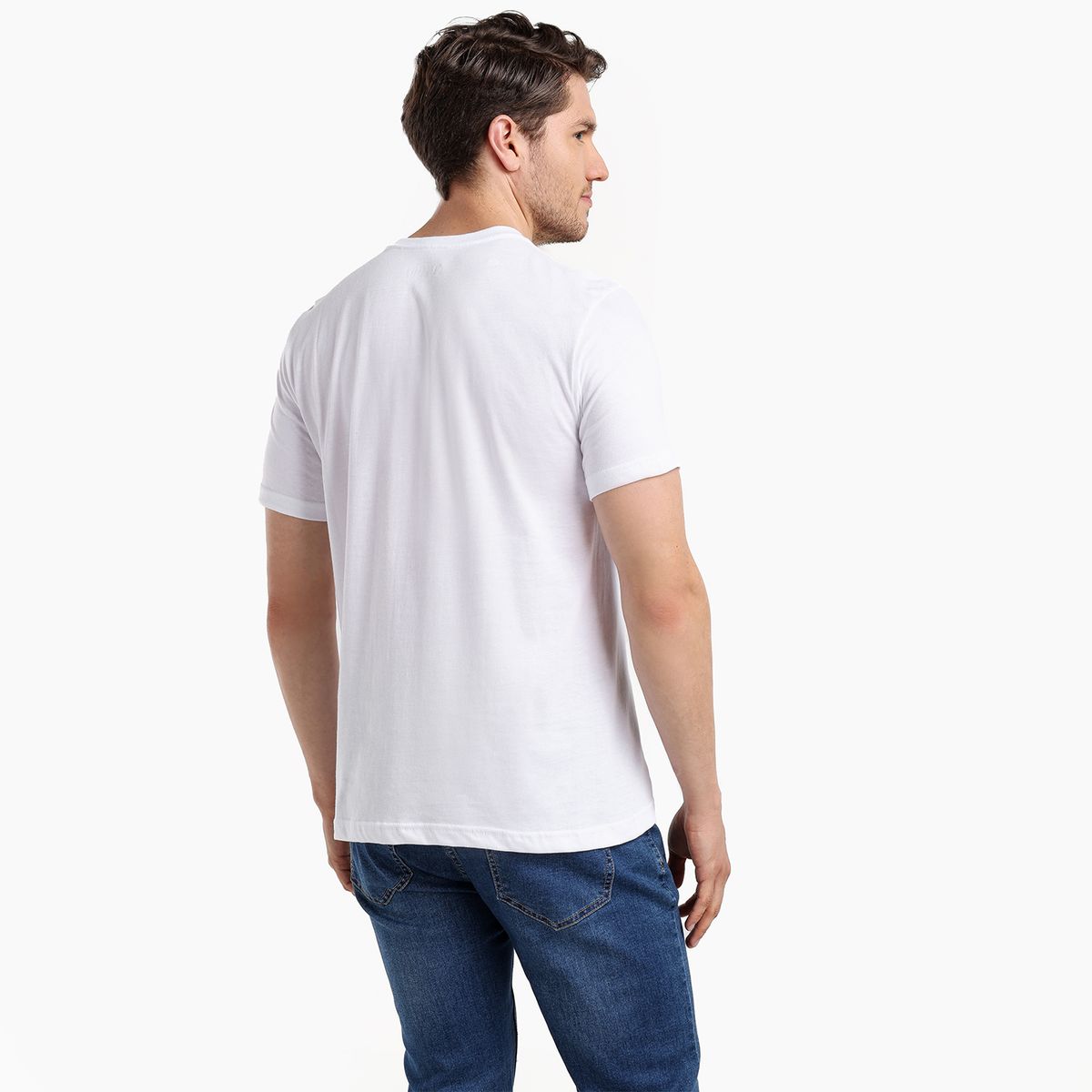 BEARCLIFF - Camiseta Hombre Manga corta con Estampado de Algodón Bearcliff