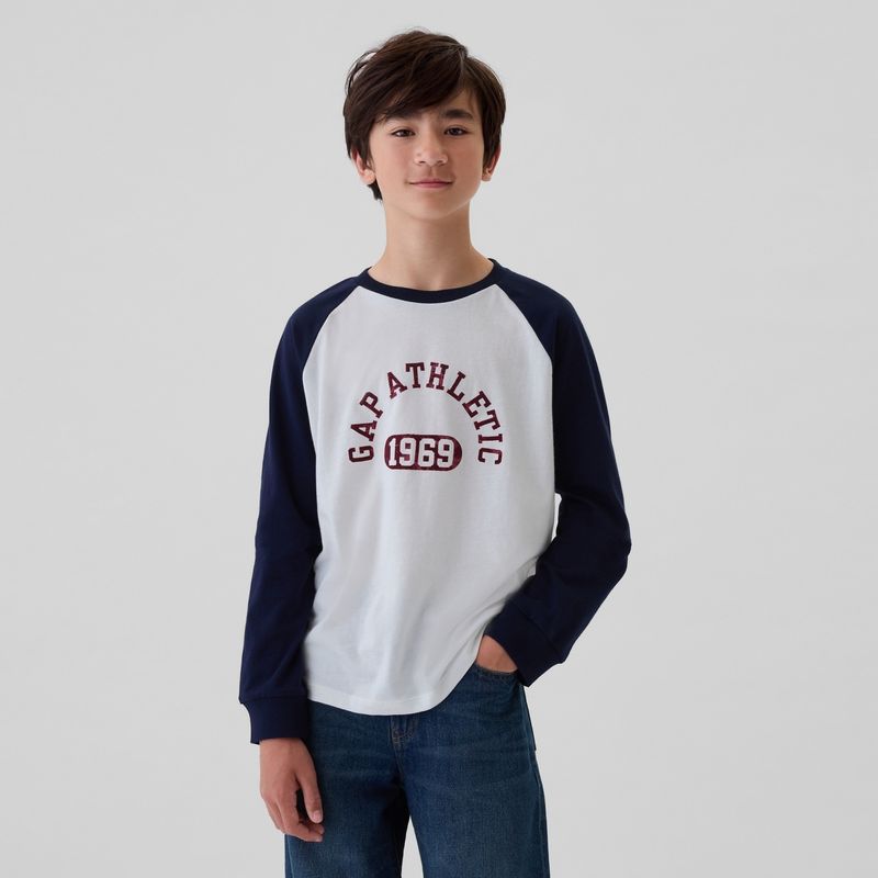 GAP - Camiseta manga larga Niño con Logo Manga larga Algodón GAP