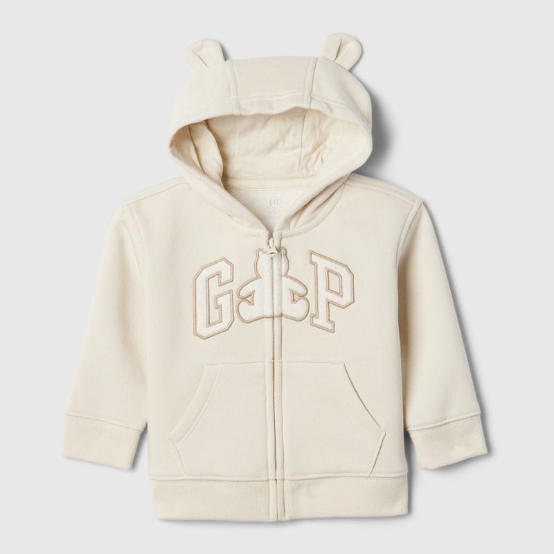 GAP - Saco para Bebé niña con Logo Con capucha Manga larga de Algodón GAP