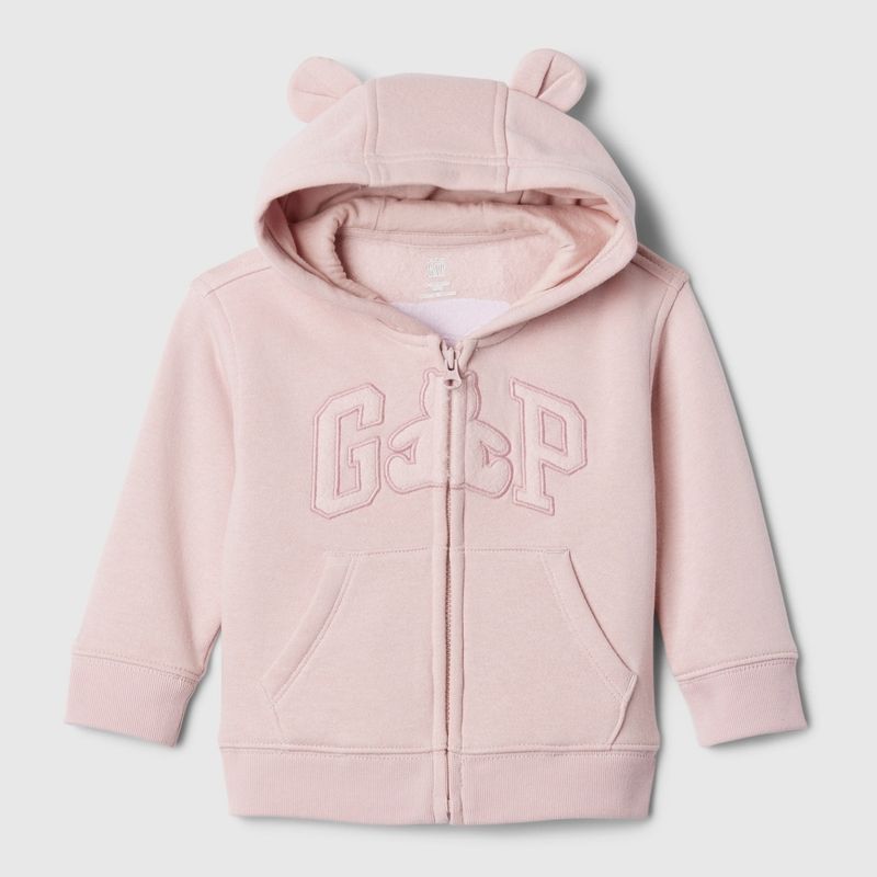 GAP - Saco para Bebé niña con Logo Con capucha Manga larga de Algodón GAP
